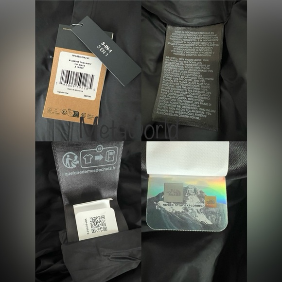 THE NORTH FACE Men's Bandon Triclimate Insulated Down Dryvent 3 in 1 Black - Picture 7 of 16